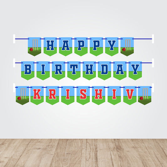 Cricket Theme Bunting