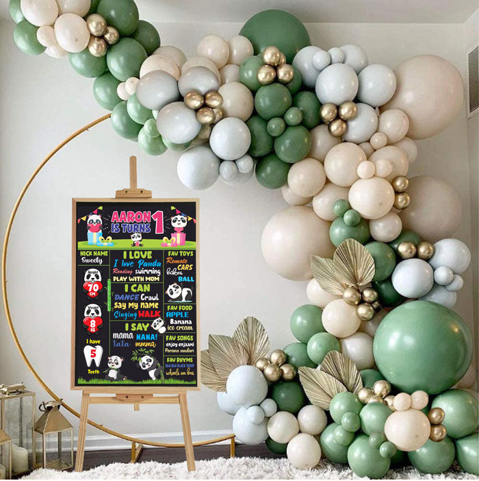 Cute Panda Theme Chalkboard