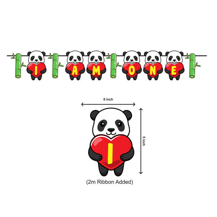 Cute Panda Theme Age Bunting