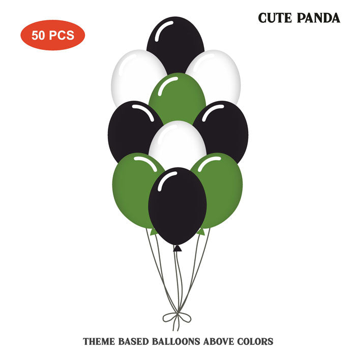 Cute Panda Theme Balloons