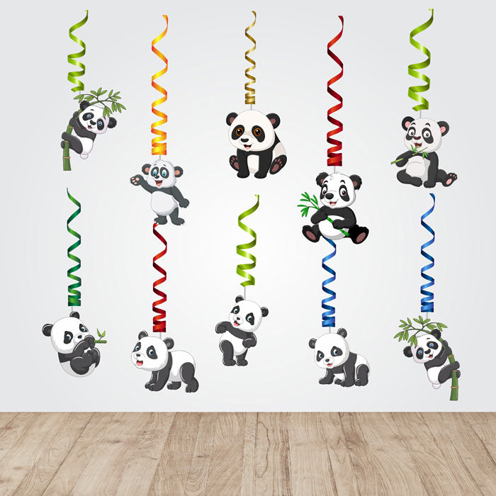Cute Panda Theme Swirls