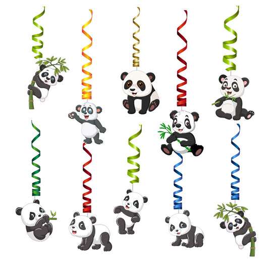 Cute Panda Theme Swirls