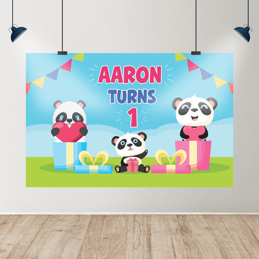 Cute Panda Theme Backdrop