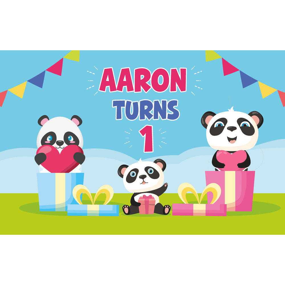 Cute Panda Theme Backdrop