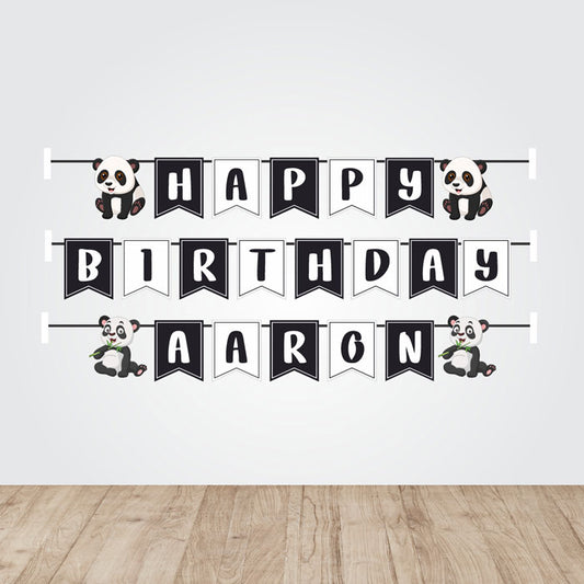 Cute Panda Theme Bunting
