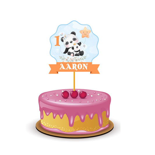 Cute Panda Theme Caketopper