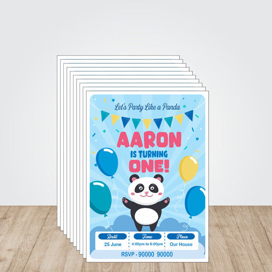 Cute Panda Theme Invite