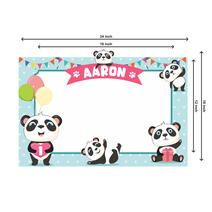 Cute Panda Theme Personalized Photobooth