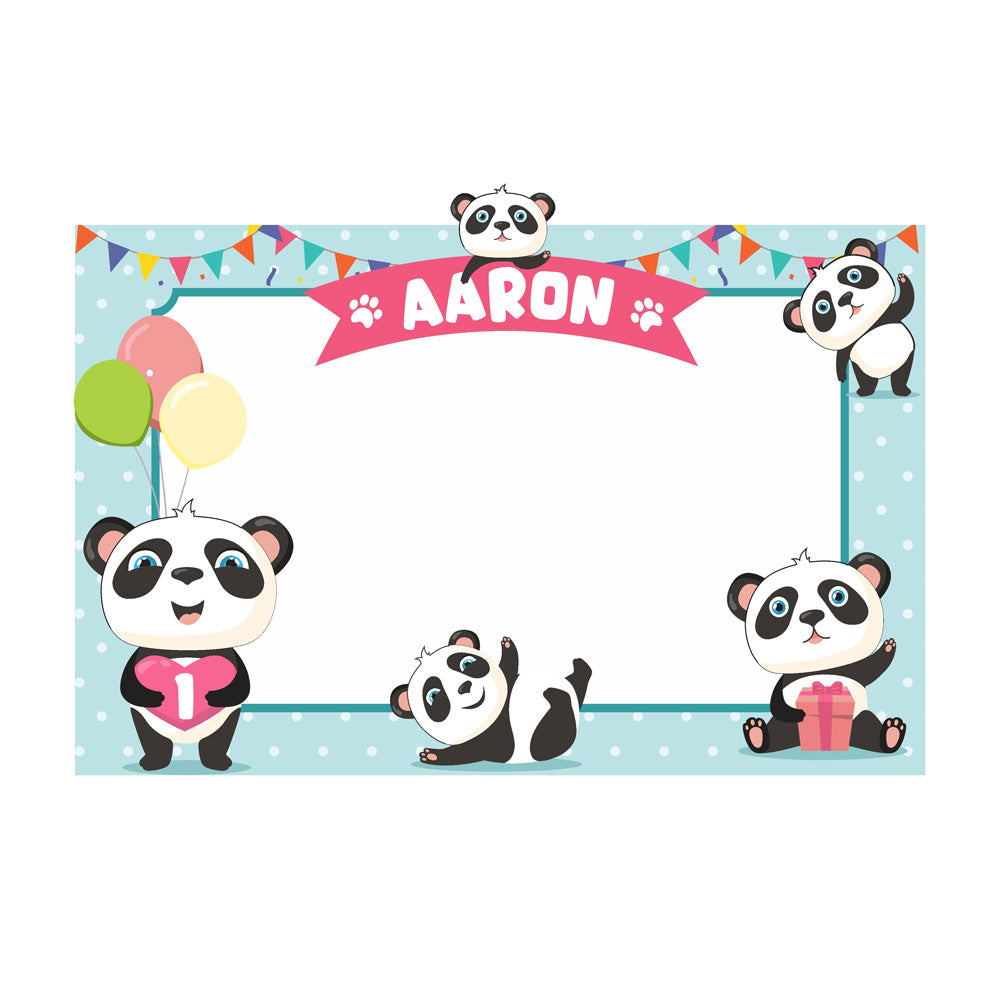 Cute Panda Theme Personalized Photobooth