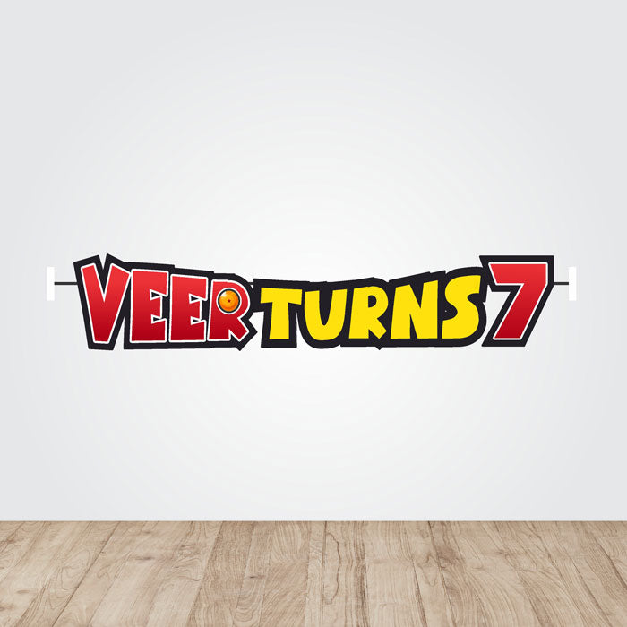 Dragon Ball Z Theme Age Bunting