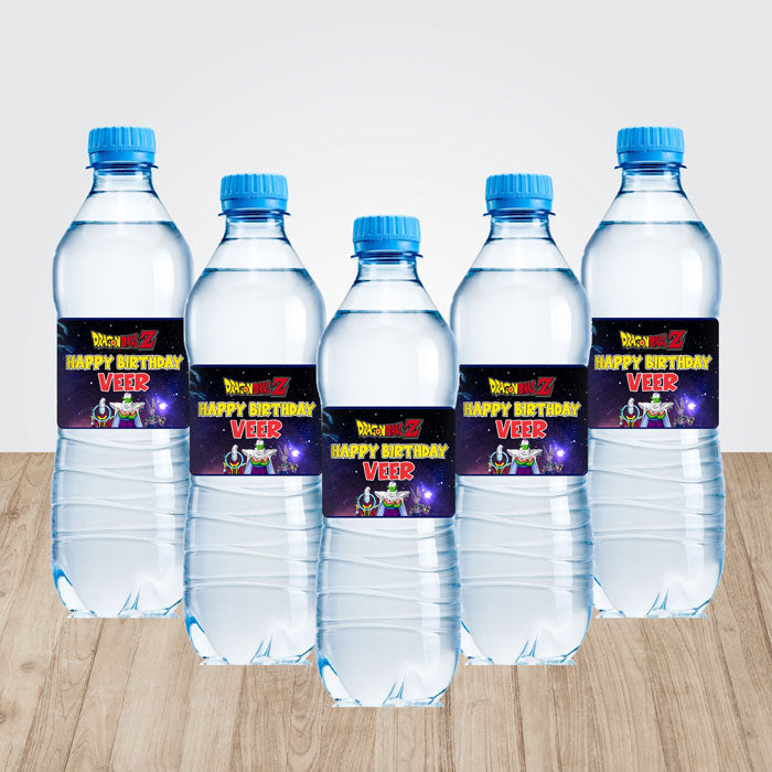 Dragon Ball Z Theme Water Bottle Sticker