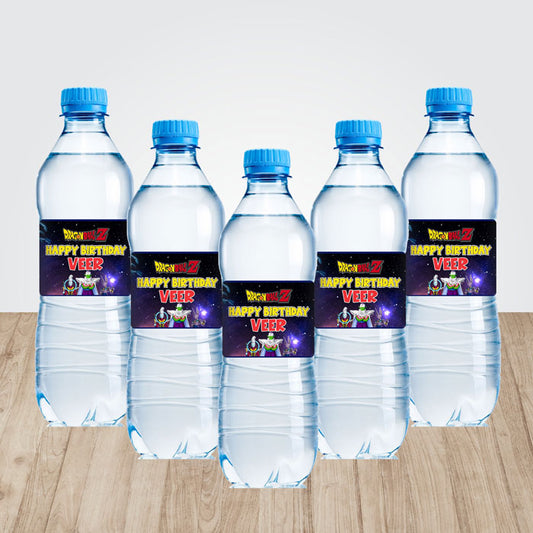 Dragon Ball Z Theme Water Bottle Sticker