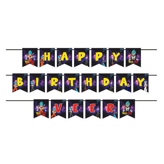 Dragon Ball Z Theme Customized Bunting
