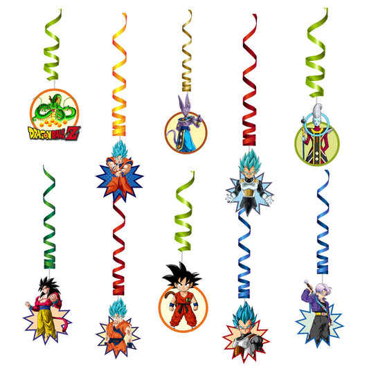Dragon Ball Z Theme Charatcer Swirls