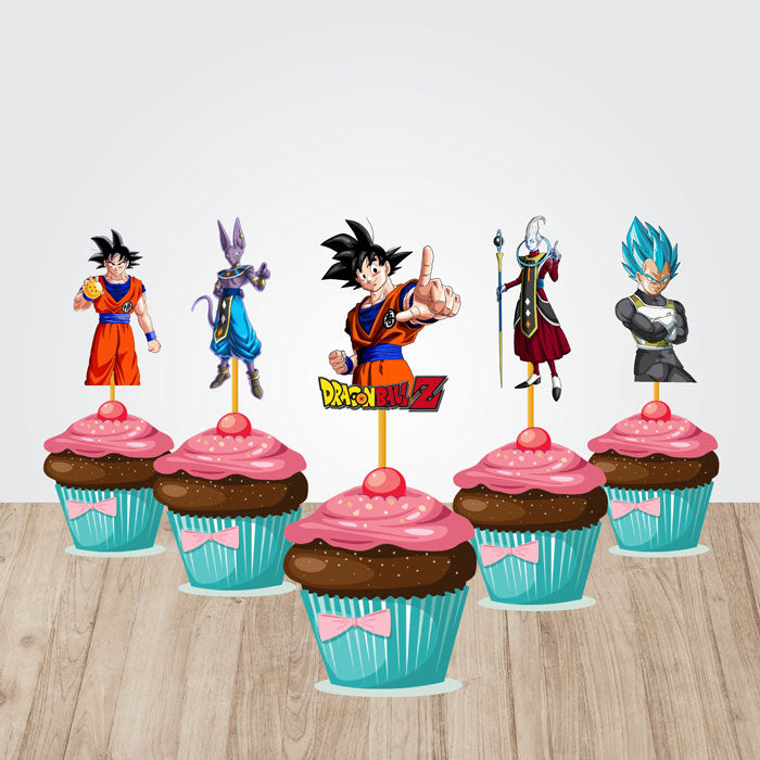 Dragon Ball Z Theme Cupcake Topper