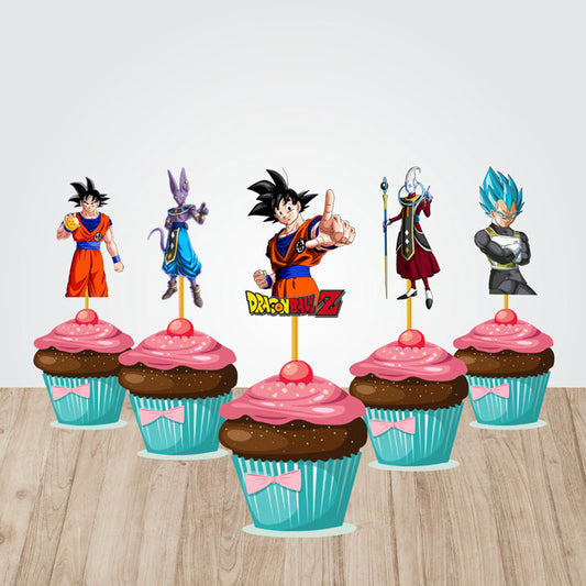 Dragon Ball Z Theme Cupcake Topper