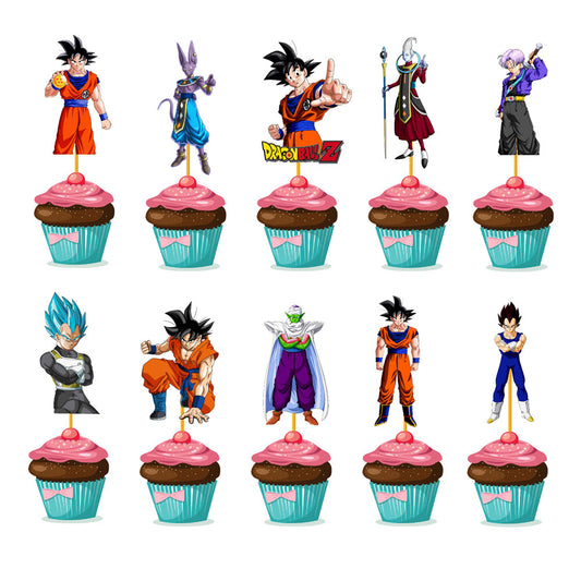 Dragon Ball Z Theme Cupcake Topper