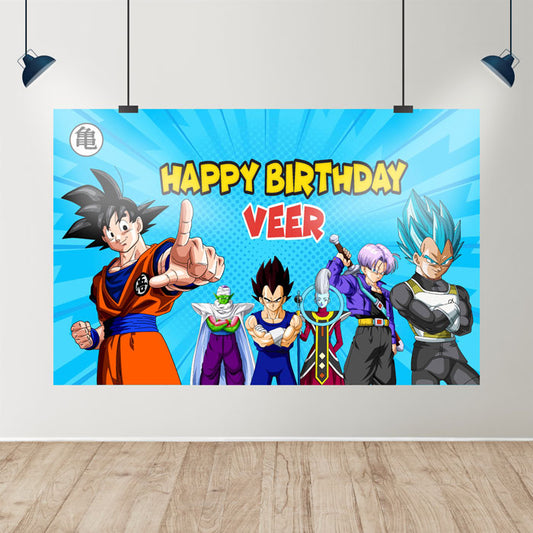 Dragon Ball Z Theme Customized Backdrop