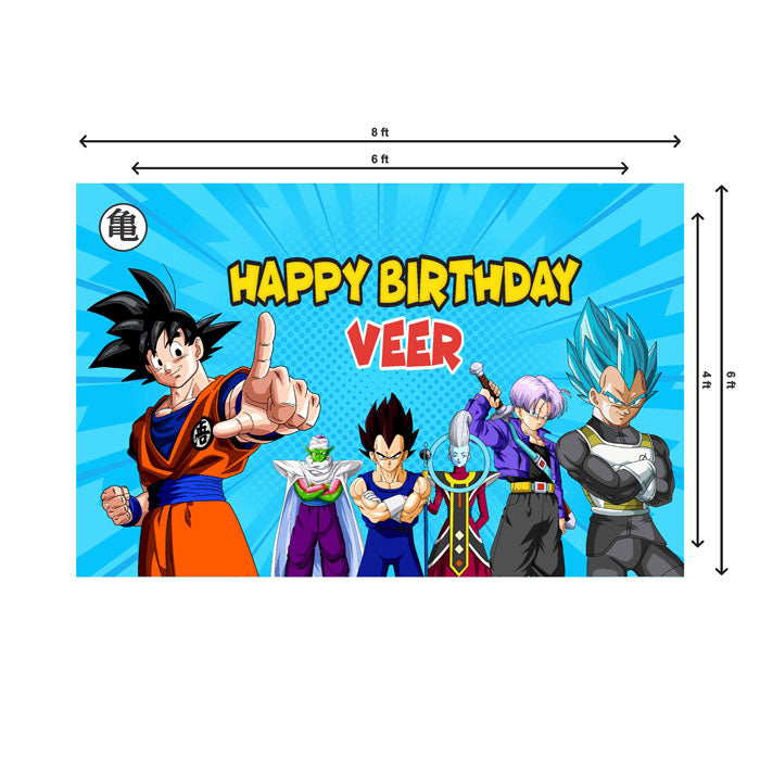 Dragon Ball Z Theme Customized Backdrop