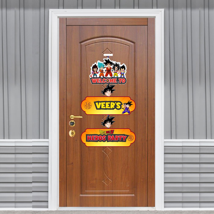 Dragon Ball Z Theme Door Poster