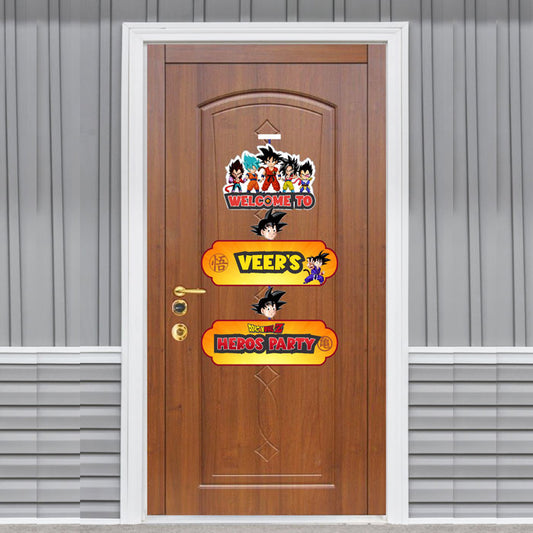 Dragon Ball Z Theme Door Poster