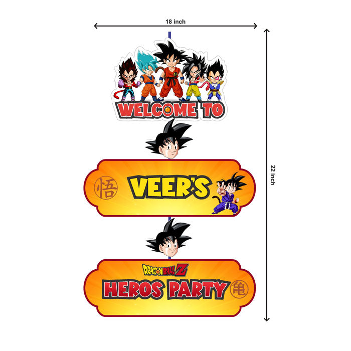 Dragon Ball Z Theme Door Poster