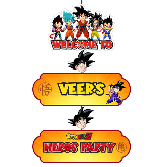 Dragon Ball Z Theme Door Poster