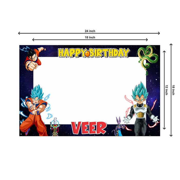 Dragon Ball Z Theme Personalized Photobooth