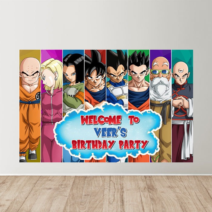 Dragon Ball Z Theme Welcome Board