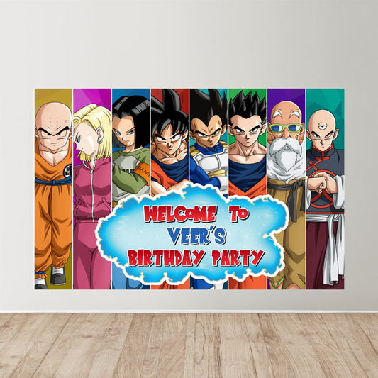 Dragon Ball Z Theme Welcome Board