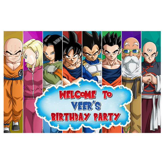 Dragon Ball Z Theme Welcome Board