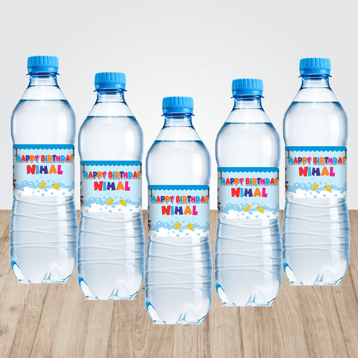 Duck Theme Water Bottle Sticker