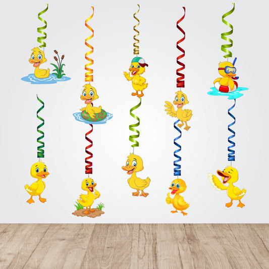 Duck Theme Character Swirls