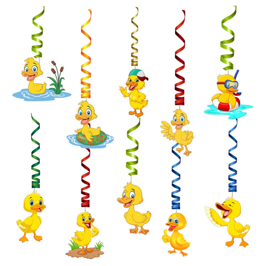 Duck Theme Character Swirls