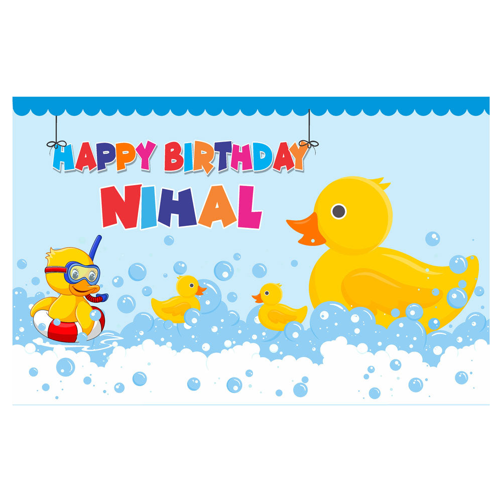 Duck Theme Personalized Backdrop
