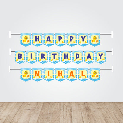 Duck Theme Personalized Bunting