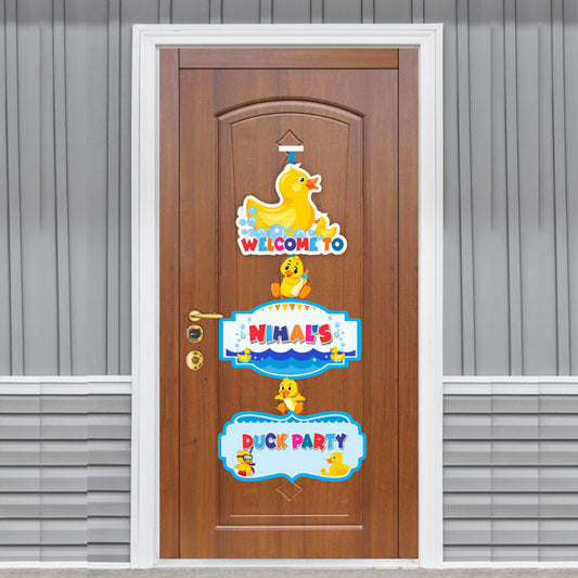 Duck Theme Door Poster
