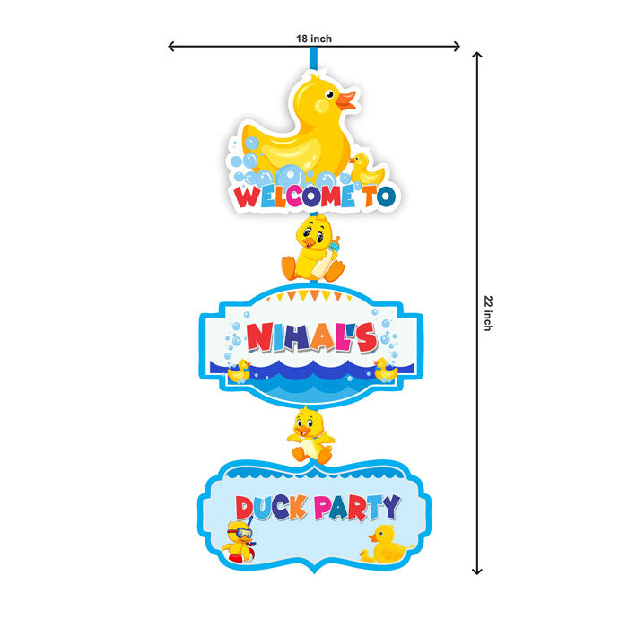 Duck Theme Door Poster