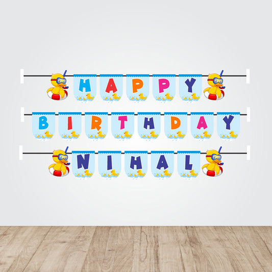 Duck Theme Customized Bunting