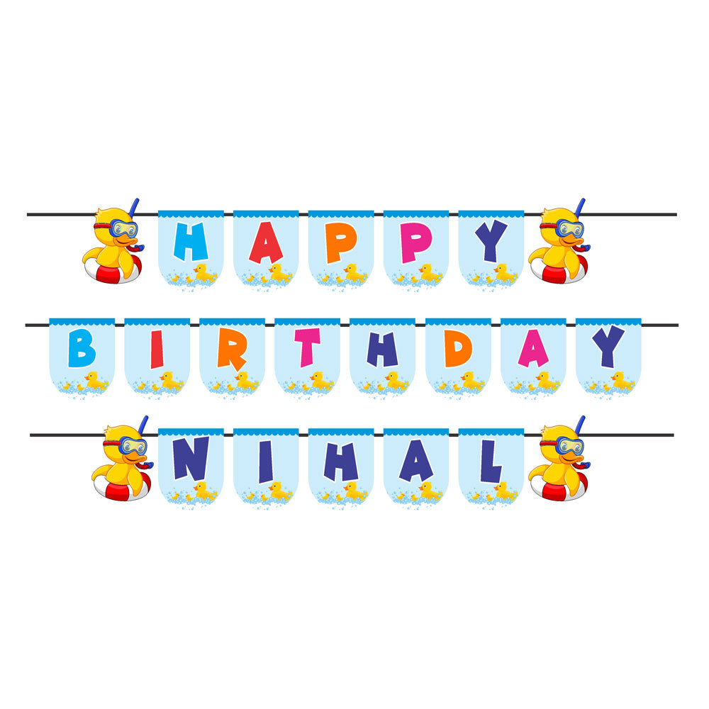 Duck Theme Customized Bunting