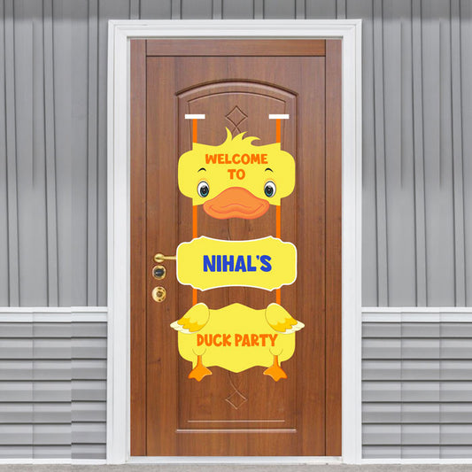 Duck Theme Personalized Door Poster