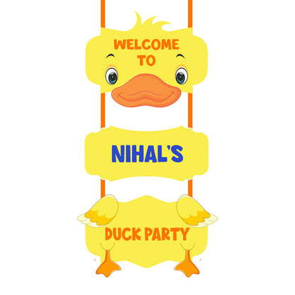 Duck Theme Personalized Door Poster