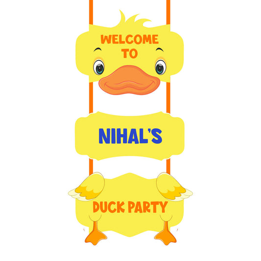 Duck Theme Personalized Door Poster