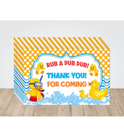 Duck Theme Thank You Cards