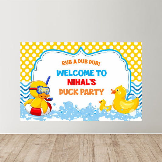 Duck Theme Personalized Welcome Board