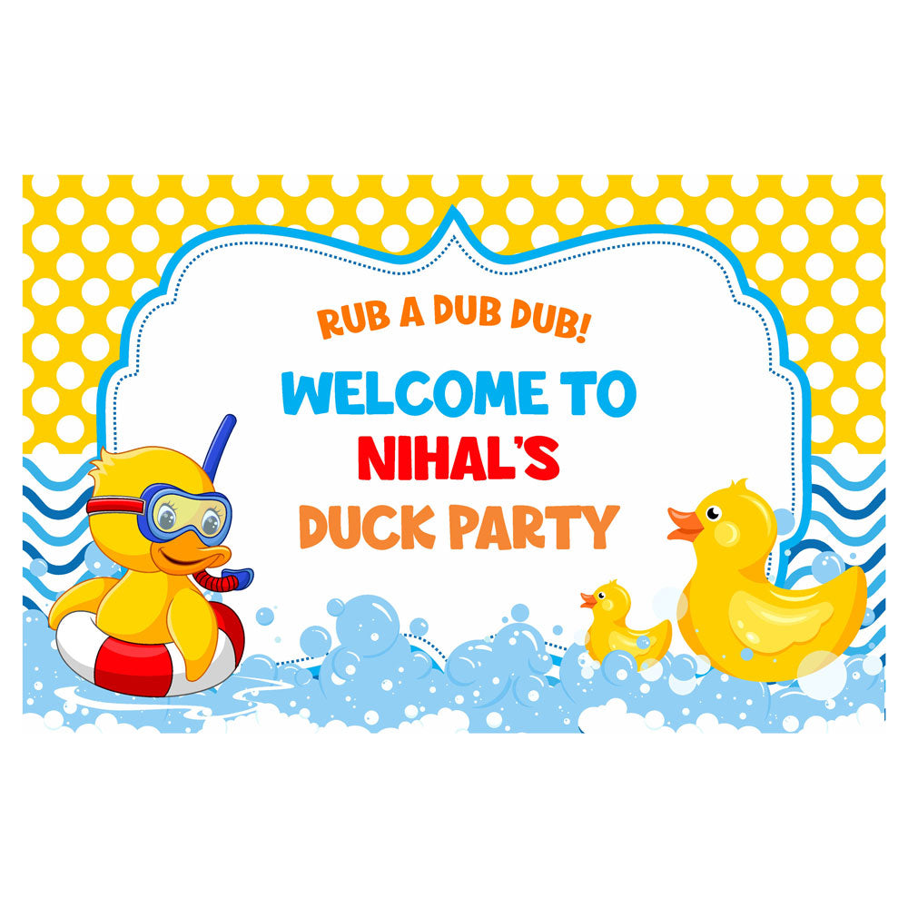 Duck Theme Personalized Welcome Board