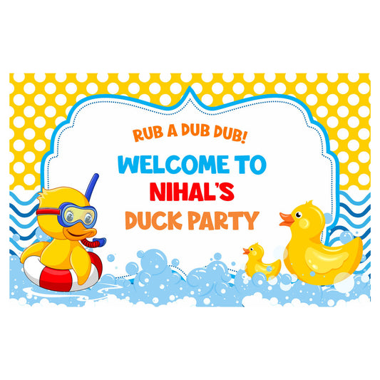 Duck Theme Personalized Welcome Board