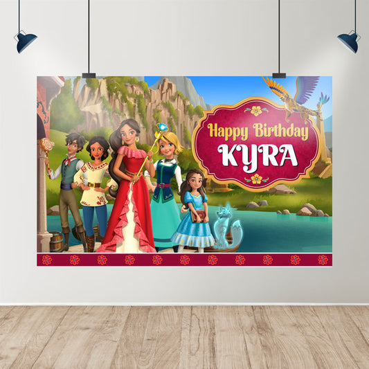 Elena of Avalor Theme Personalized Backdrop