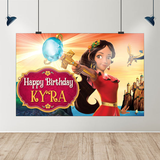 Elena of Avalor Theme Classic Backdrop