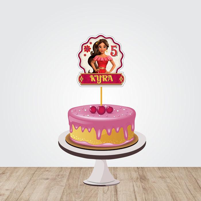 Elena of Avalor Theme Personalized Caketopper